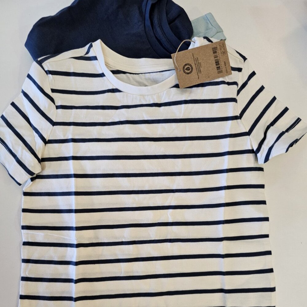 Set of 3 New Essential Baby Organic Cotton Tee Shirt